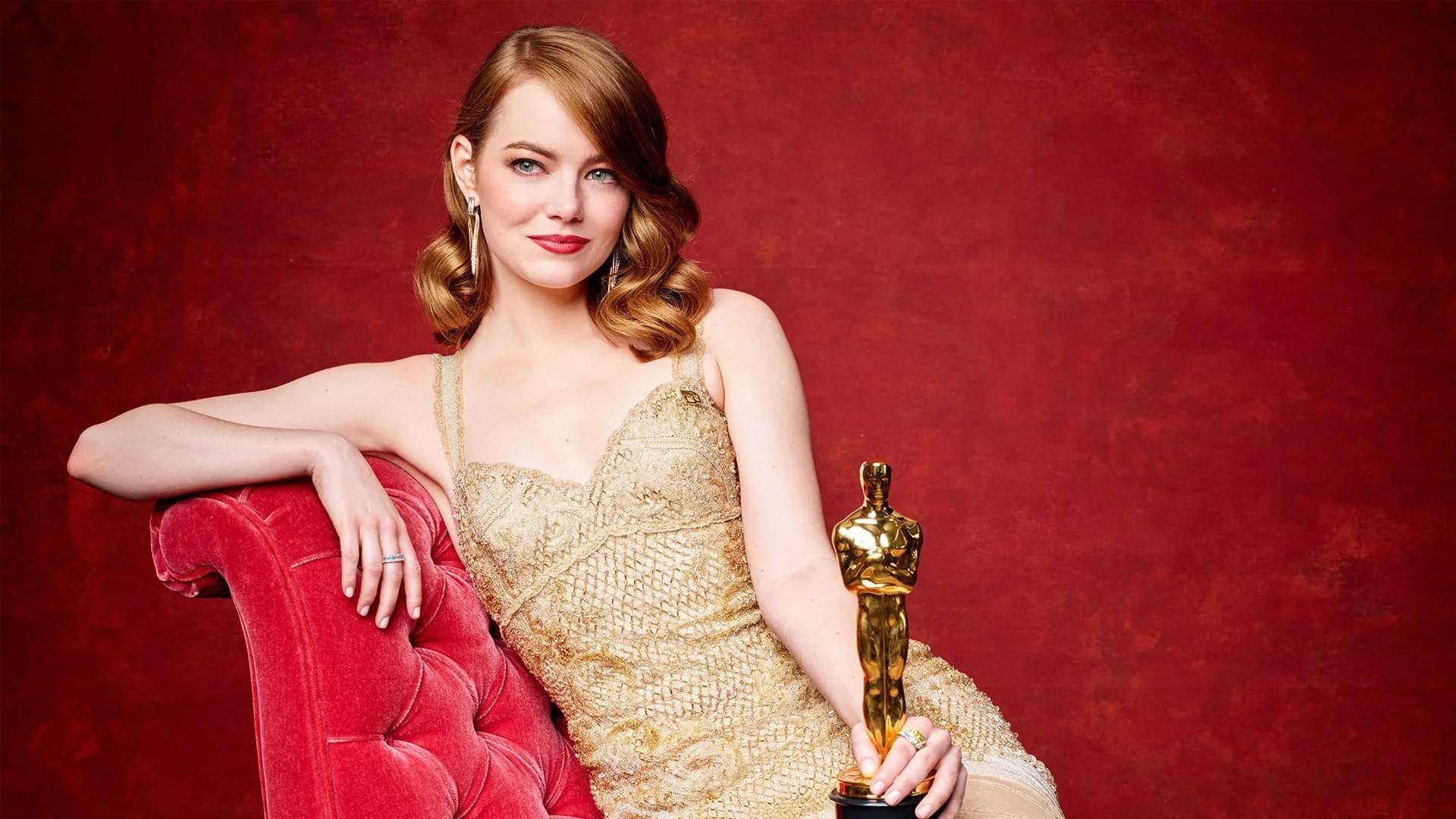 women, celebrity, Emma Stone, Oscars, looking at camera, portrait free download