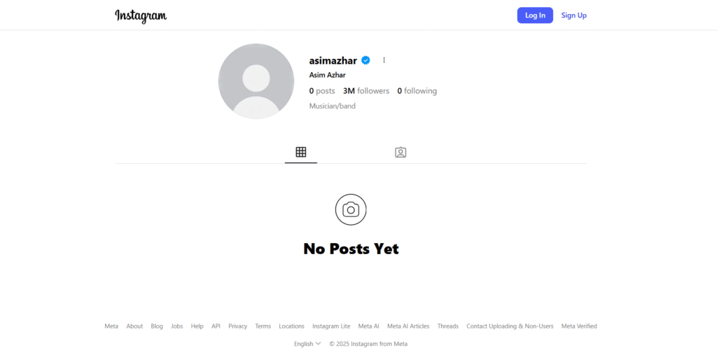 Asim Azhar removes all posts from Instagram, leaves fans puzzled